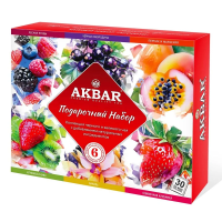 Чай Akbar Подарочный 6 видов чая, 30 пакетиков