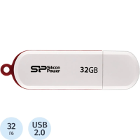 Флеш-накопитель Silicon Power Luxmini 320/322 32Gb, 15/15 мб/с, белый