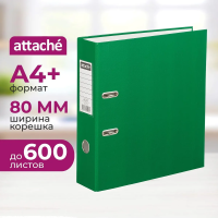 Папка регистратор с арочн.мех.Attache Экономи 80 мм,зеленый,ПБП1,карм.кор