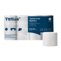 Туалетная бумага Tellus (tork) Tellus T4, 3 слоя, 8 рулонов, 16 м, белая, 242400