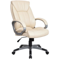 Кресло руководителя Brabix Maestro EX-506 экокожа, бежевая, крестовина пластик