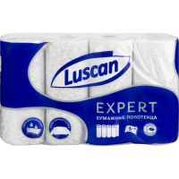 Бумажные полотенца Luscan Expert 3 слоя, 4 рулона, 11м, белые