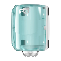 Диспенсер для полотенец с центральной вытяжкой Tellus (tork) Performance M2, 659000, бело-голубой