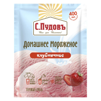 Смесь сухая С.Пудовъ мороженое домашнее клубника, 70г
