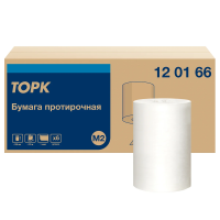 Протирочная бумага Tellus (tork) M2 с центральной вытяжкой, белая, 120166