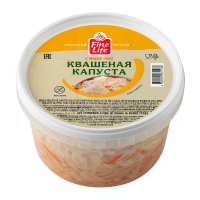 Fine Life Капуста квашеная с морковью, 500г