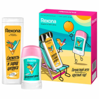 Подарочный набор REXONA: антиперспирант-карандаш 'Цитрусовый фреш' 40 мл + Гель для душа 'Свежесть и заряд цитруса' 200 мл