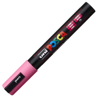 Маркер акриловый Uni Posca PC-5M розовый, 1.8 - 2.5 мм, круглый