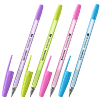 Шариковая ручка Brauberg M-500 Pastel синяя, 0.35мм, корпус ассорти