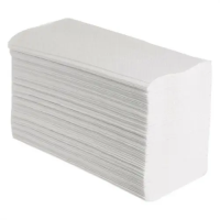 Бумажные полотенца Protissue Фора H3, 1 слой, V-сложение, 200лист, белые, 20 пачек, С394