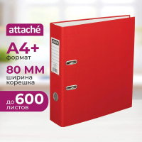 Папка регистратор с арочн.мех.Attache Экономи 80 мм,красный,ПБП1,карм.кор