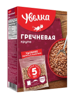 Крупа гречневая Увелка ядрица в пакетах для варки 5шт, 400г