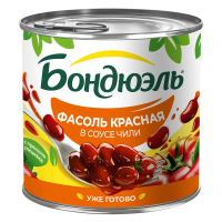 Фасоль красная Бондюэль в соусе Чили, 400г