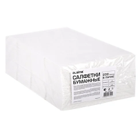 Салфетки бумажные Laima 33x33 см, 200шт, 2 слоя, белые, 1/8 сложение