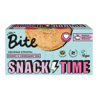 Крекеры Take a Bite овсяные Кокос-семена чиа без сахара без глютена, 125г