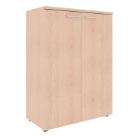 Шкаф средний Skyland Xten XMC 85.1, бук тиара, 856х432х1190мм, с глухими средними дверьми, с топом