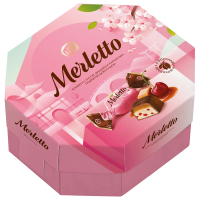 Конфеты Merletto шоколадные нуга с вишней и карамелью, 150г