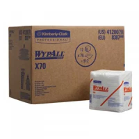Протирочные салфетки Kimberly-Clark WypAll Х70, 76шт, 31,8х30,5 см, белые, 8387