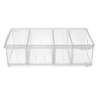 Контейнер для хранения Econova Rolly на роликах 11.5л, 24.2 x 45 x 12.9см