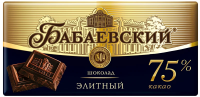 Шоколад Бабаевский Элитный горький 75% какао, 75г