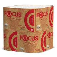 Туалетная бумага листовая Focus Premium 2 слоя, 250 листов, белая, 5083735