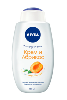 Гель-уход для душа Nivea Крем и Абрикос, 750мл