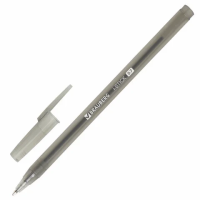 Шариковая ручка Brauberg I-Stick черная, 0.35мм, тонированный корпус, одноразовая