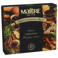 Набор чая Maitre Букет изысканных вкусов, ассорти 6 вкусов, 30 пакетиков