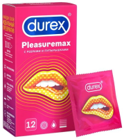 Презервативы Durex Pleasuremax рельефные с ребрами и пупырышками, 12шт