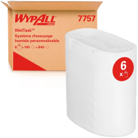 Протирочные салфетки Kimberly-Clark Kimtech® Wettask™ DS для диспенсера 7919, 140 листов, 30,4 х 15,2 см, белые, 7757