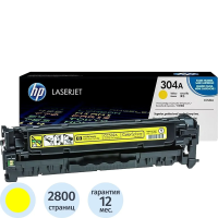 Картридж лазерный Hp CC532A, желтый