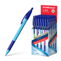 Ручка шариковая автоматическая ErichKrause R-301 Neon Matic&Grip 0.7, синяя