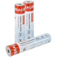 Ролик для факса Brauberg d=12мм, 210мм х 28м