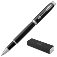 Ручки роллер класса Люкс Parker IM Core F, черный/серебристый корпус, 1931658