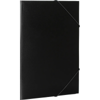 Пластиковая папка на резинке Attache черная, А4, 36мм, F315/06