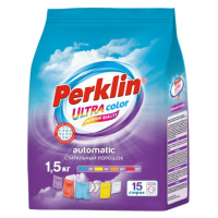 Стиральный порошок автомат 1,5 кг PERKLIN (ПЕРКЛИН) ULTRA 'Color', УЛУЧШЕННАЯ ФОРМУЛА, универсальный, 700605