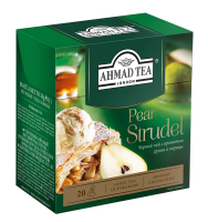 Чай Ahmad Pear Strudel с грушей и корицей, черный, 20 пирамидок