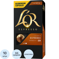 Кофе в капсулах L'OR Espresso Lungo Estremo,10шт/уп