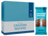 Плитка вафельная Crafers Wafers с молочной начинкой, 50г x 15 шт
