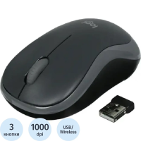 Мышь Logitech M185 черный/серый оптическая 1000dpi беспров