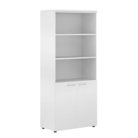 Шкаф с 1 комплектом глухих малых дверей и топом XHC 85.5 Белый 856х432х1955