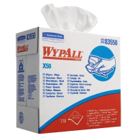 Протирочные салфетки Kimberly-Clark WypAll X50, 176шт, 31.7х23.1см, белые, 8355