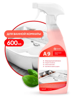Моющее средство для сантехники Grass Apartment Series A9 600мл, для ванных комнат, спрей, 125440