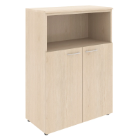Шкаф средний Skyland Wave WMC 85.3, бук тиара, 856х432х1184мм, с глухими малыми дверьми, с топом
