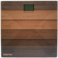 Весы напольные CENTEK CT-2420 'Дерево', электронные, вес до 180 кг, квадрат, стекло, с рисунком, CT-2420 Wood