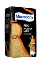 Рис Мистраль Индика Gold пропаренный длиннозерный, 500г