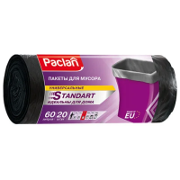 Мешки для мусора Paclan Standard 60л, 7.4мкм, 20 шт
