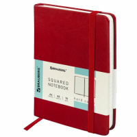 Записная книжка Brauberg Metropolis Special, А6, 80 листов, в клетку, на спирали