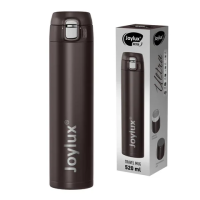 Термокружка 520 мл JOYLUX (ДЖОЙЛЮКС) ULTRA BROWN, нержавеющая сталь SUS304, коричневый матовый, 700279