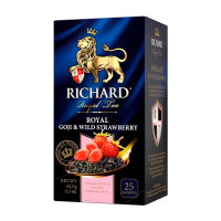 Чай Richard Royal Goji & wild strawberry, черный, 25 пакетиков